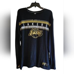 UNK NBA Los Angeles Lakers Black Thermal Ribbed Long Sleeve Shirt